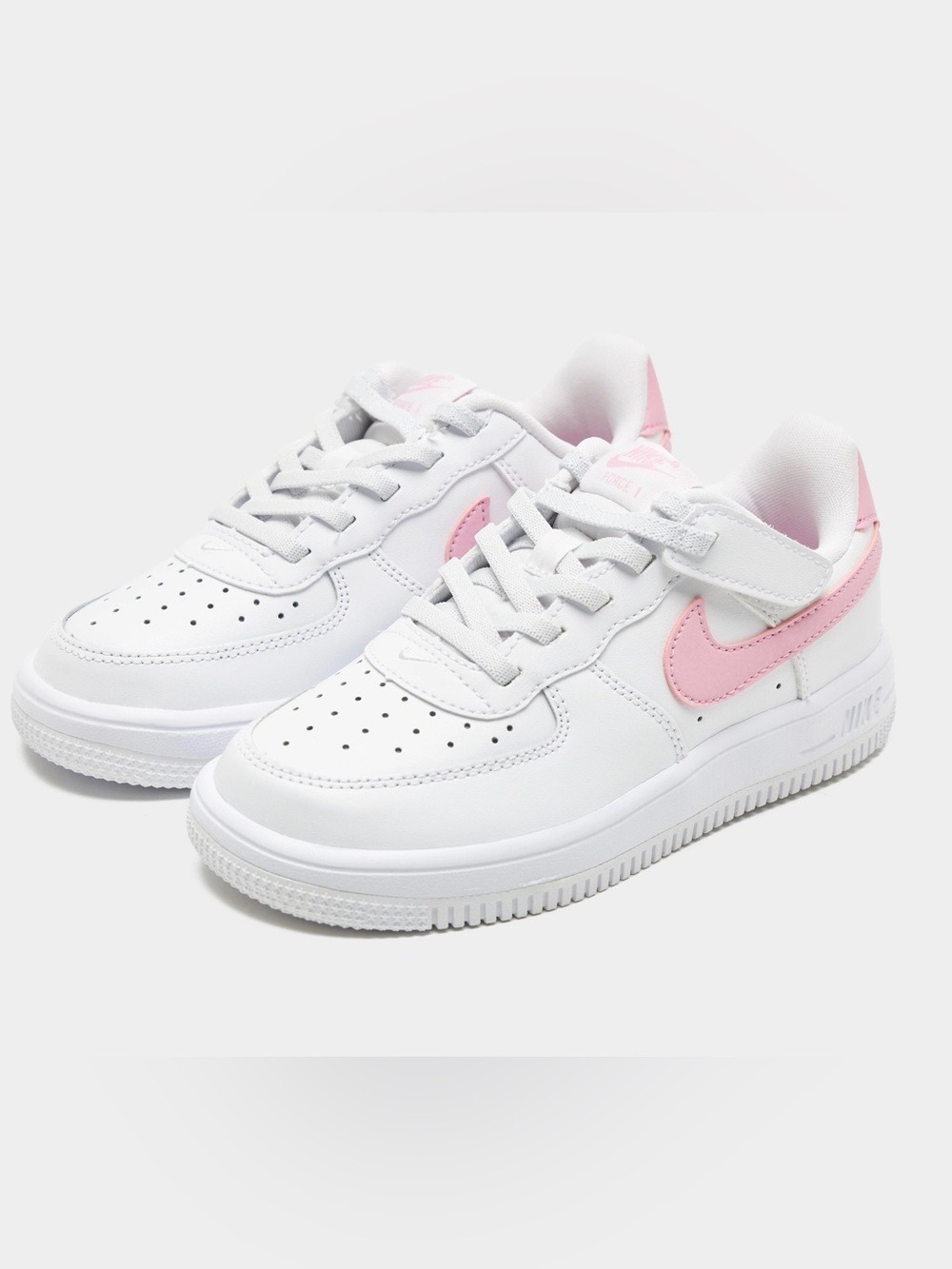 Nike Force 1 Low EasyOn Little Girls Sneaker with Velcro Closure - Picture 3 of 10